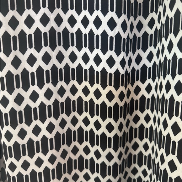 A Pea in the Pod Maxi Maternity Geometric Halter Dress Size Small Black White - Picture 3 of 9